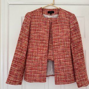 Talbots Tweed Jacket Blazer Skirt Suit Set